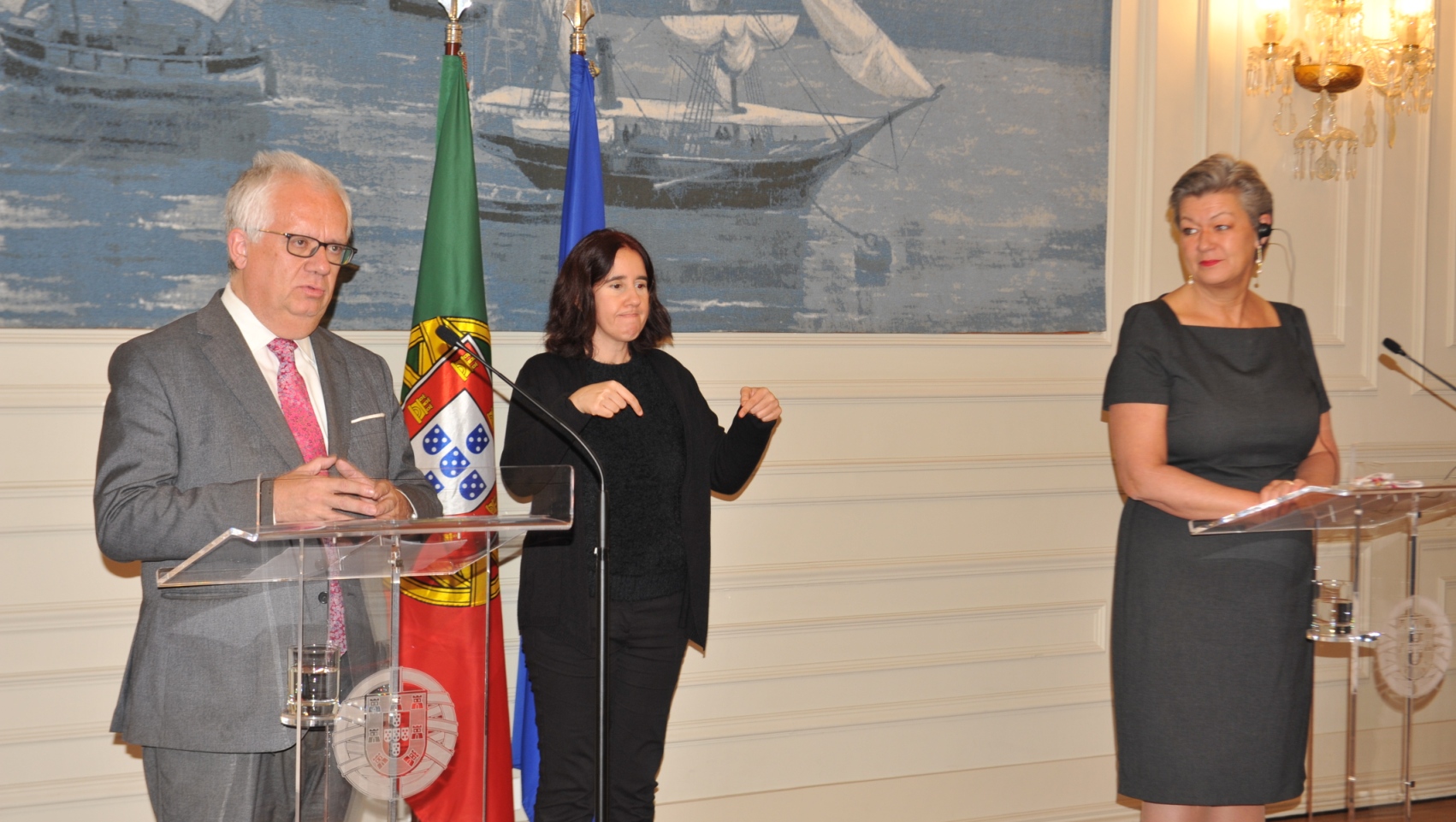 ​The Minister of Home Affairs, Mr. Eduardo Cabrita, received the European Commissioner for Home Affairs, Ylva Johansson